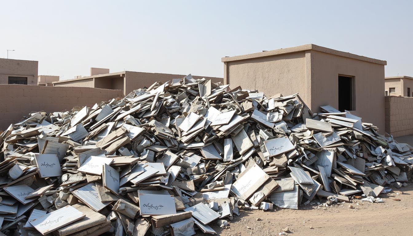 صورة لسكراب الألومنيوم في حي الأندلس بالرياض