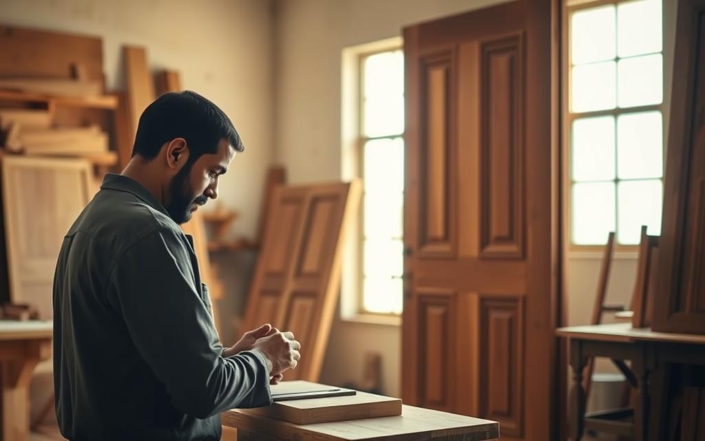 نجار أبواب خشب