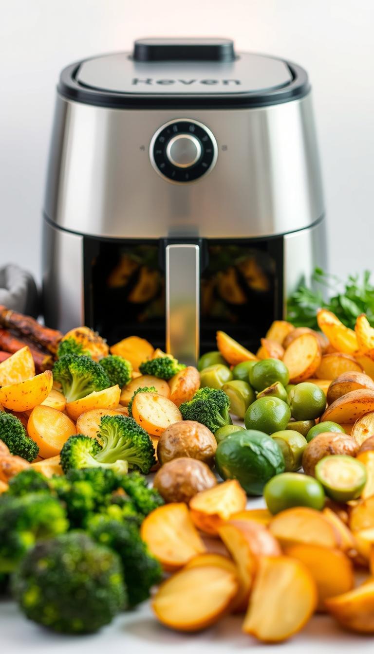 Air Fryer Veg Recipes Looking for easy and healthy air fryer veg recipes? Try these quick, crispy, and delicious plant-based dishes perfect for lunch or dinner!