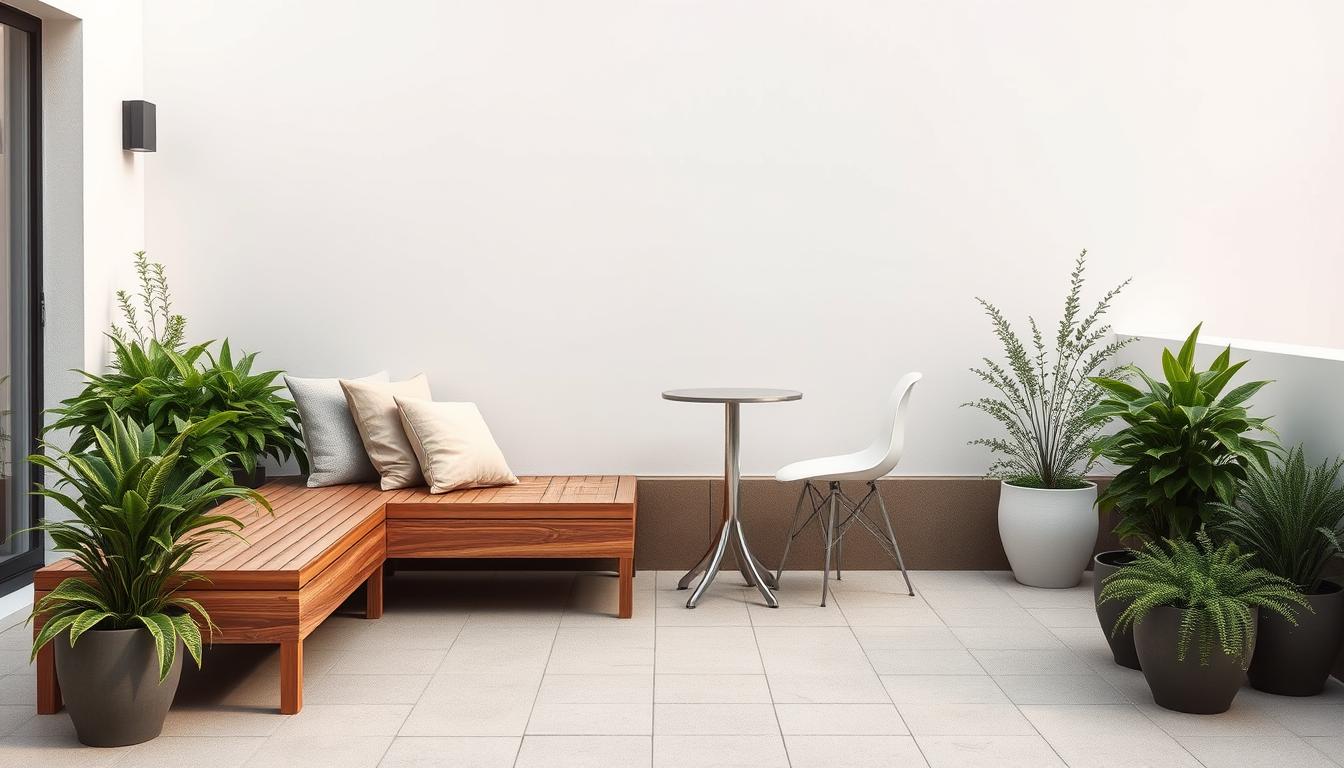 minimalistische Terrassendeko
