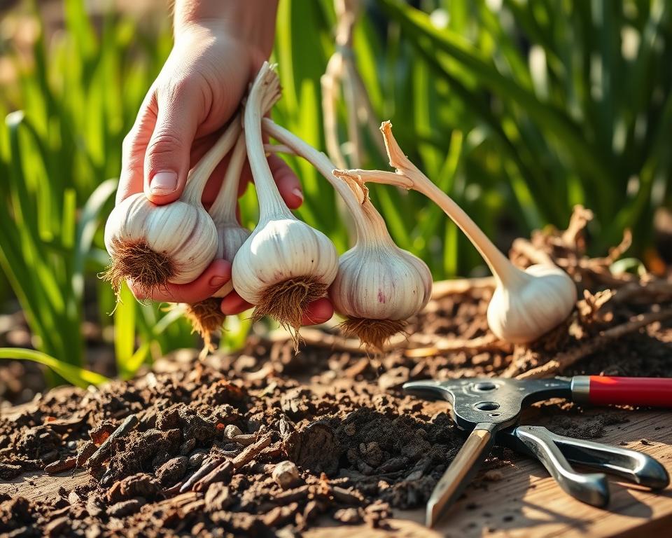 garlic harvesting tips