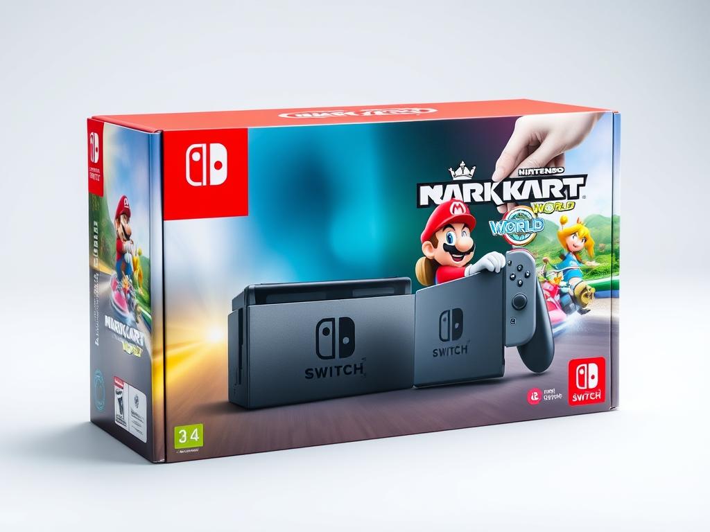Nintendo Switch 2 + Mario Kart World bundle package