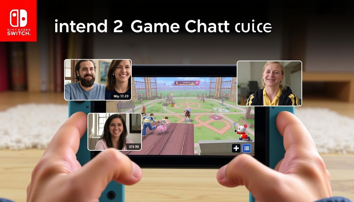 Nintendo Switch 2 GameChat feature demonstration with friends playing together remotely