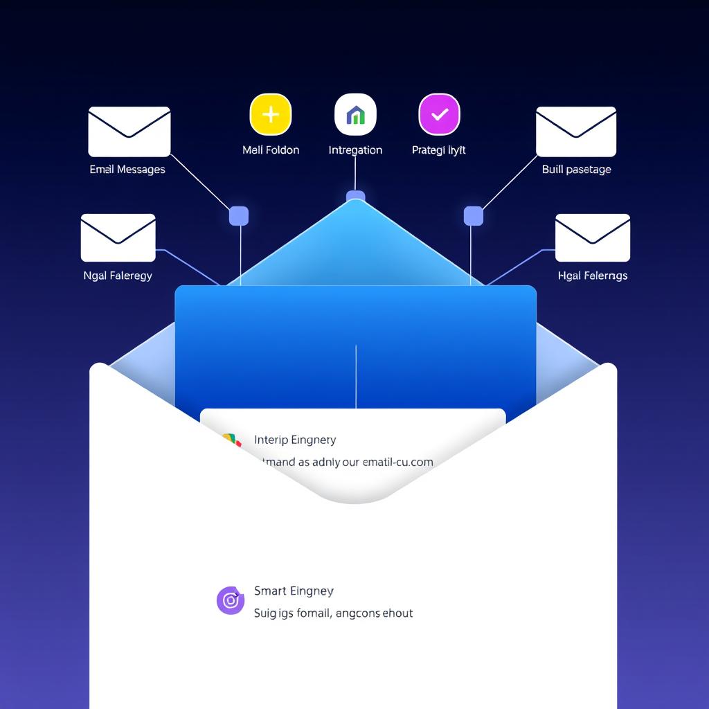 AI automatically categorizing emails into different folders and priority levels