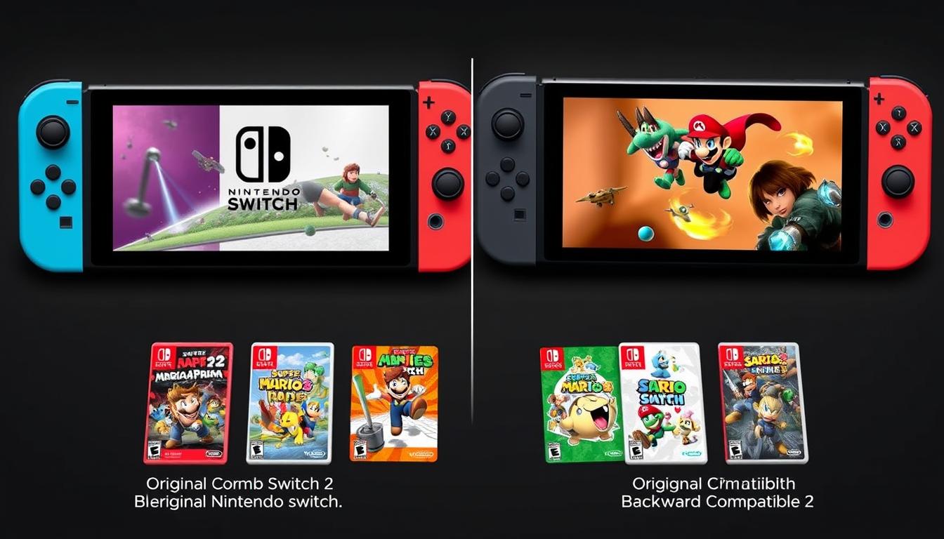 Nintendo Switch 2 backward compatibility demonstration with original Switch games