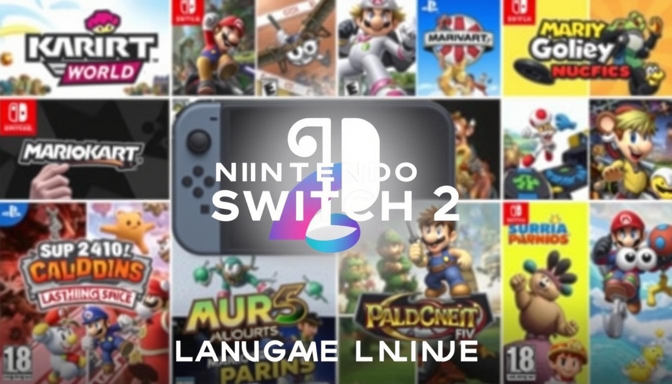 Nintendo Switch 2 launch games lineup featuring Mario Kart World and other titles