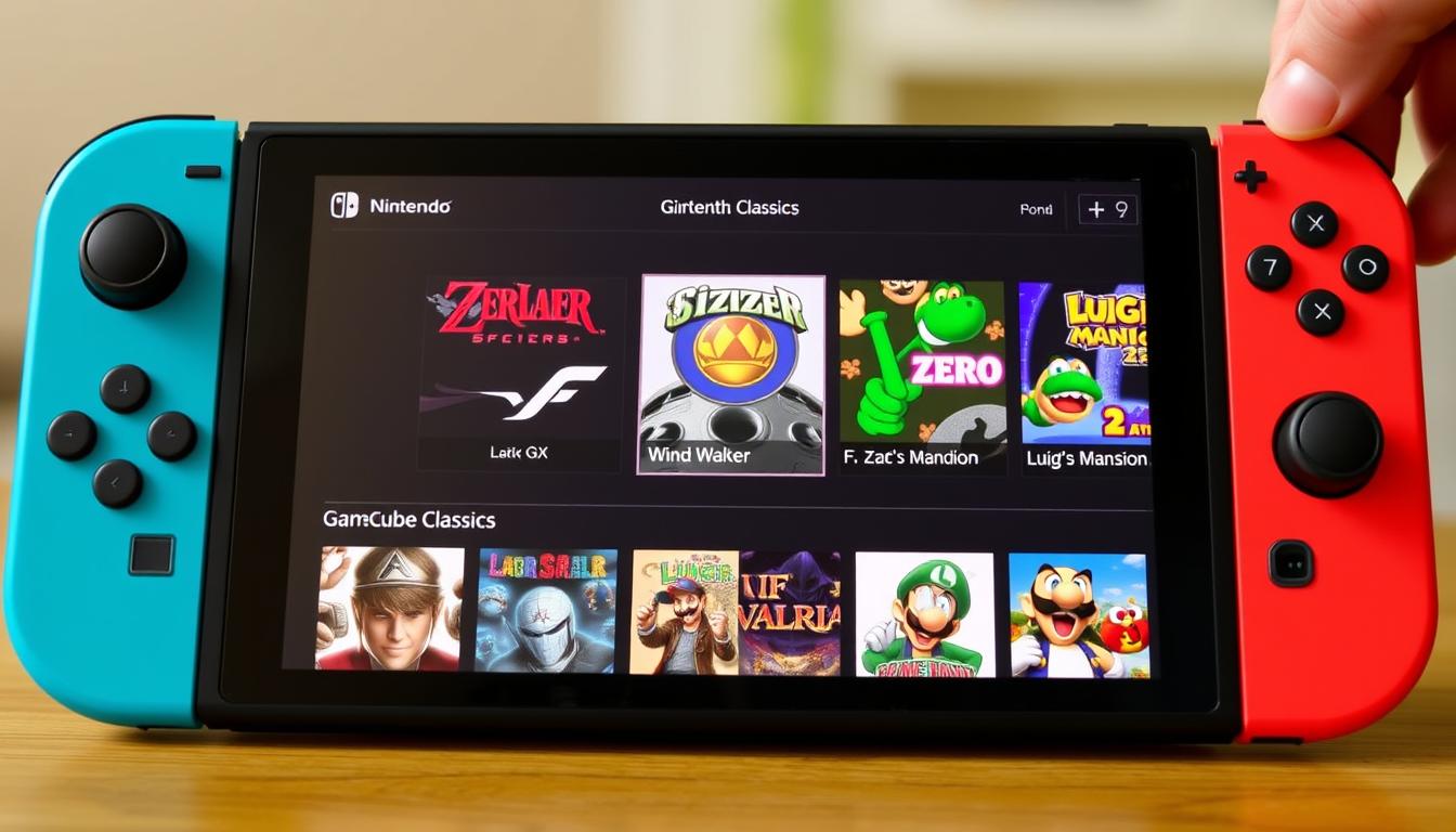 Nintendo Switch 2 showing GameCube games on Nintendo Switch Online