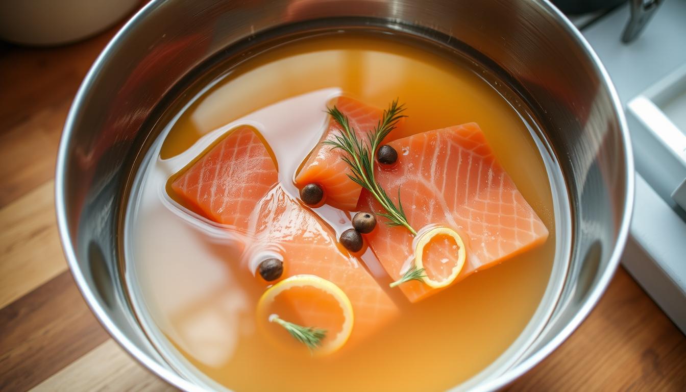 Candied Salmon Brine Preparation