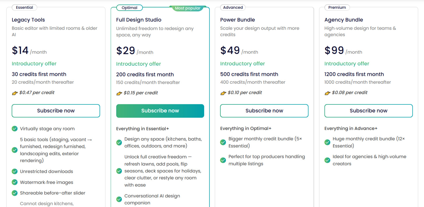 REimagine Home Review: REImagine Home Pricing Plans - AI Real Estate Photo Editing, AI Virtual Staging & AI Real Estate Photo Editor