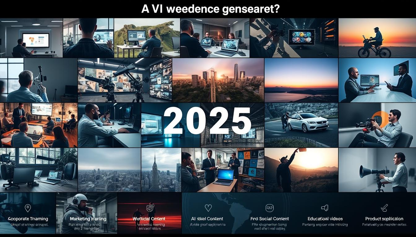 Various use cases for AI video generators in different industries