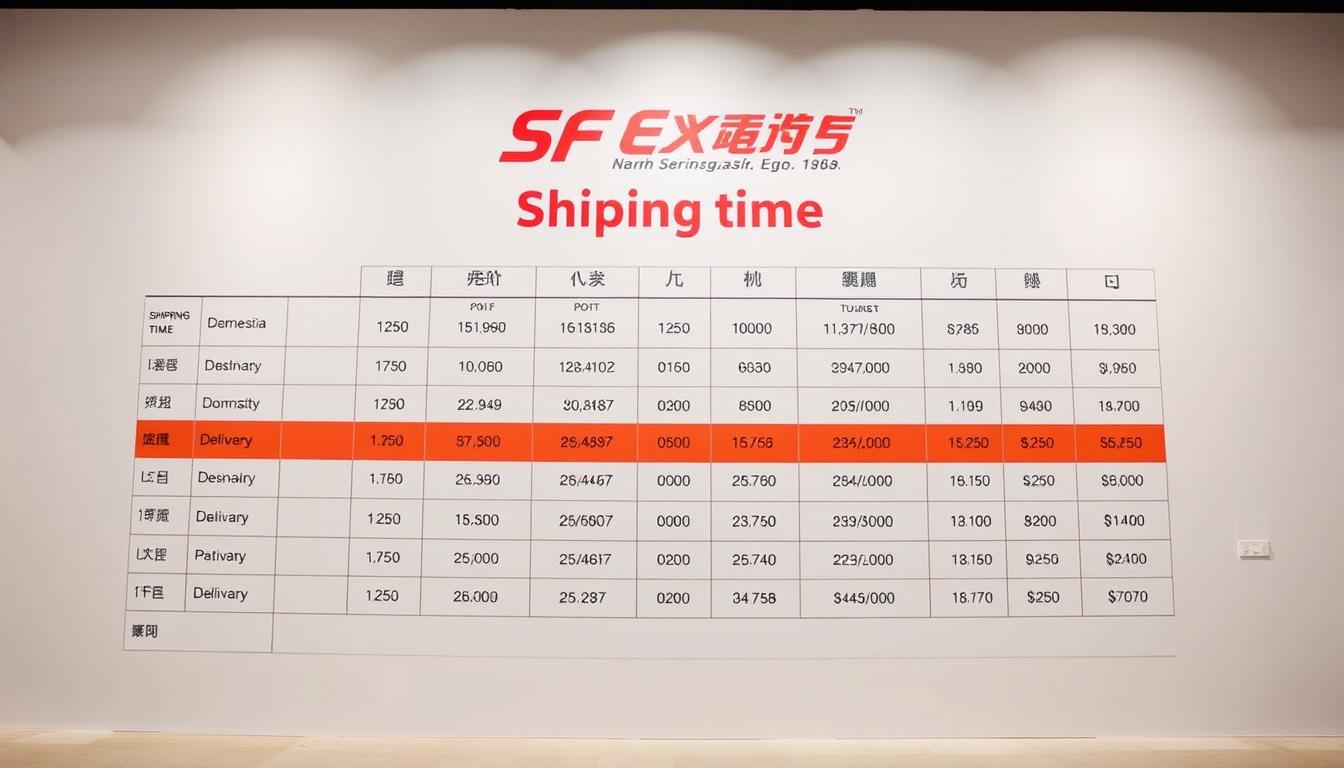 SF Express Shipping Time Estimates