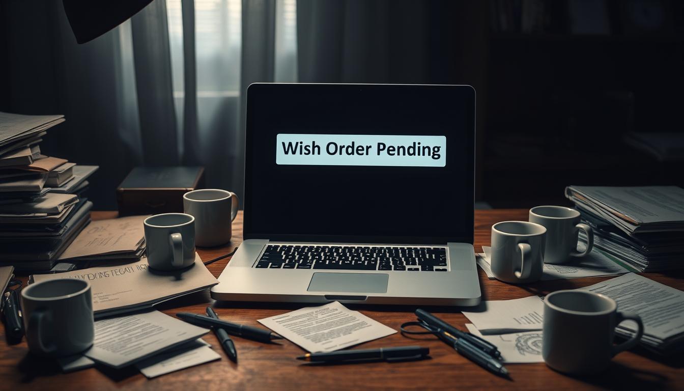 Wish order stuck on pending
