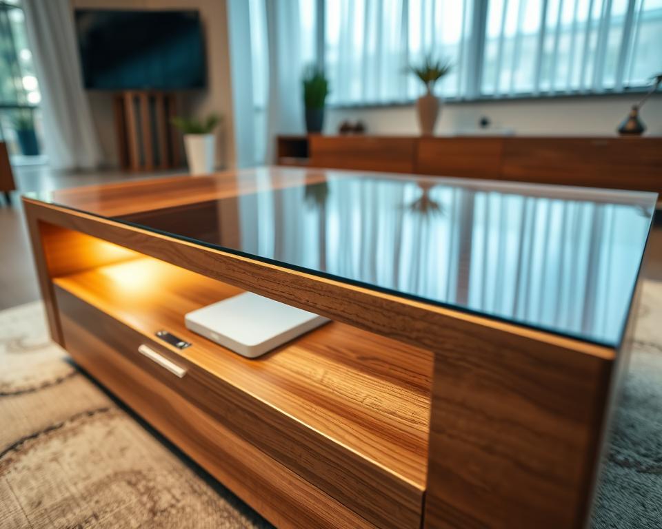 تقنيات حديثة في تفصيل طاولات التلفزيون