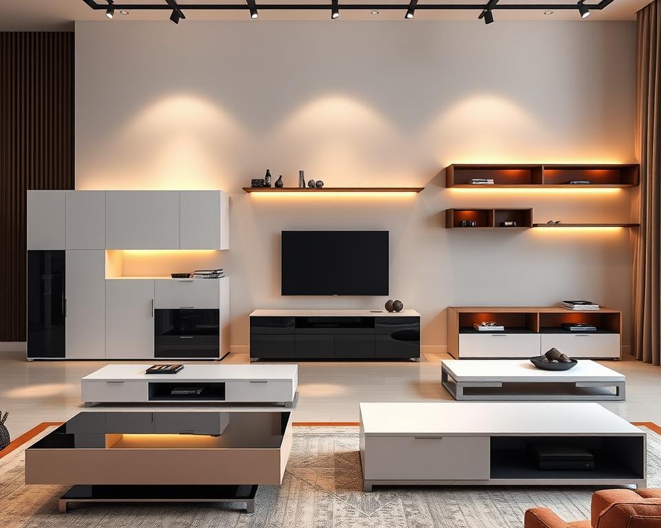 طاولات بلازما وطاولات شاشات حديثة