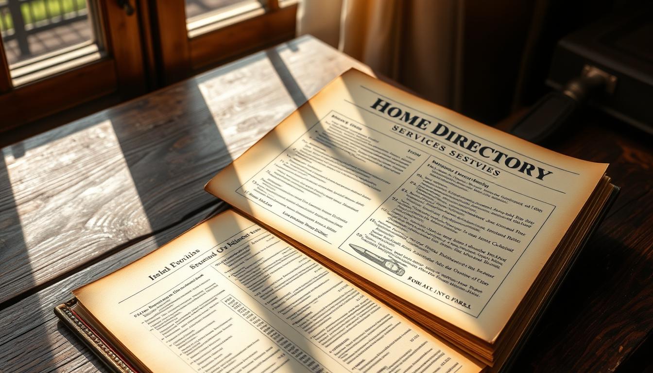 vintage service directory navigation