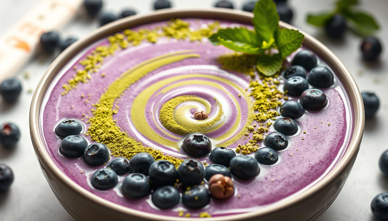 Wild Blueberry Vanilla Matcha Smoothie