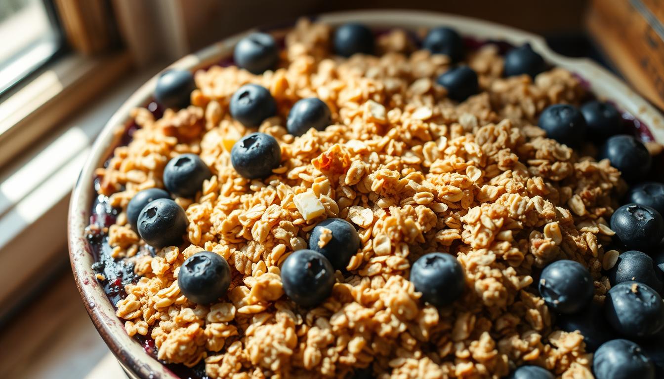 Blueberry Rustic Crumble with Oats