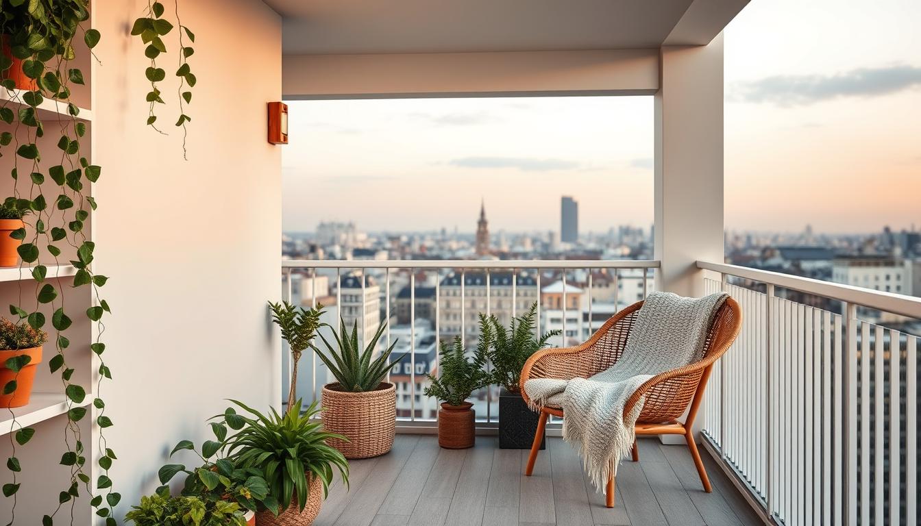 Jak przygotować balkon lub taras na wiosnę? Pomysły na stylowe metamorfozy 1 styl dekoracji balkonowej inspirowany nowoczesnym stylem skandynawskim i boho