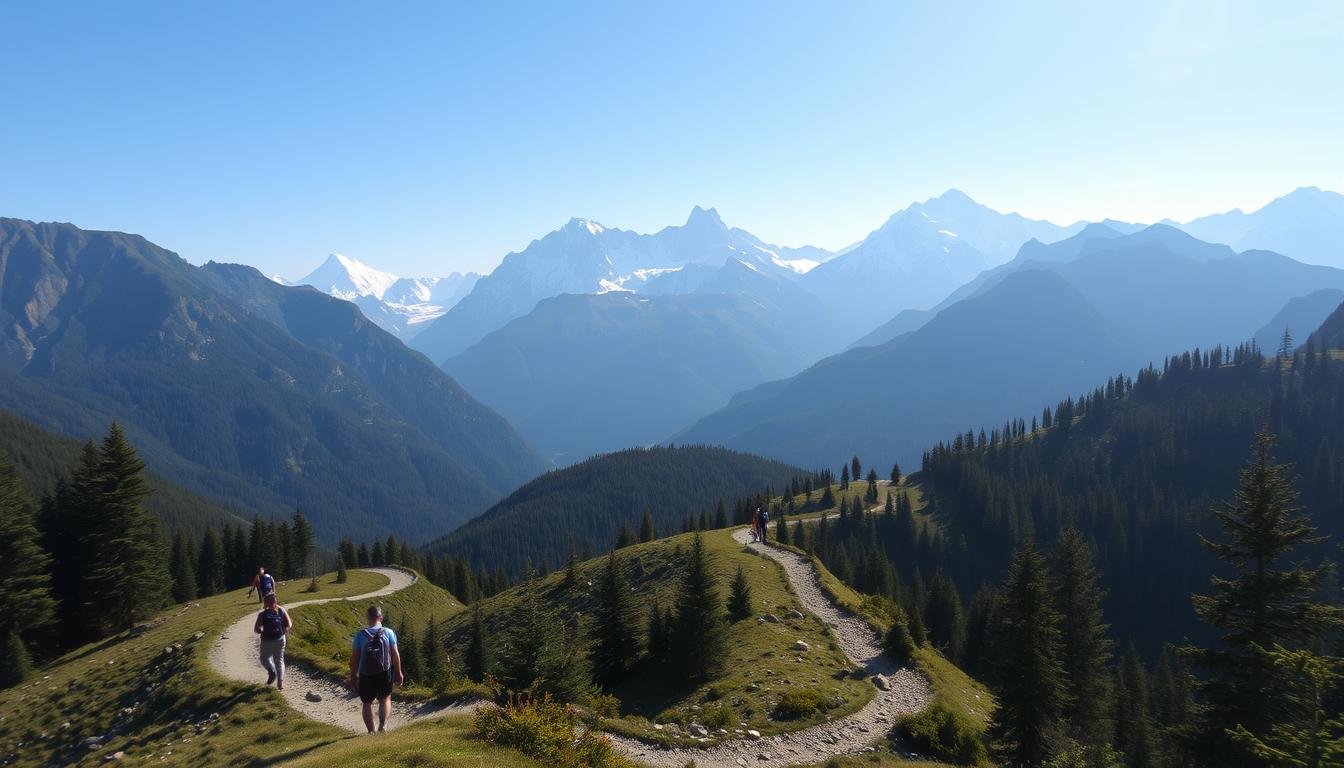 hiking and trekking travel