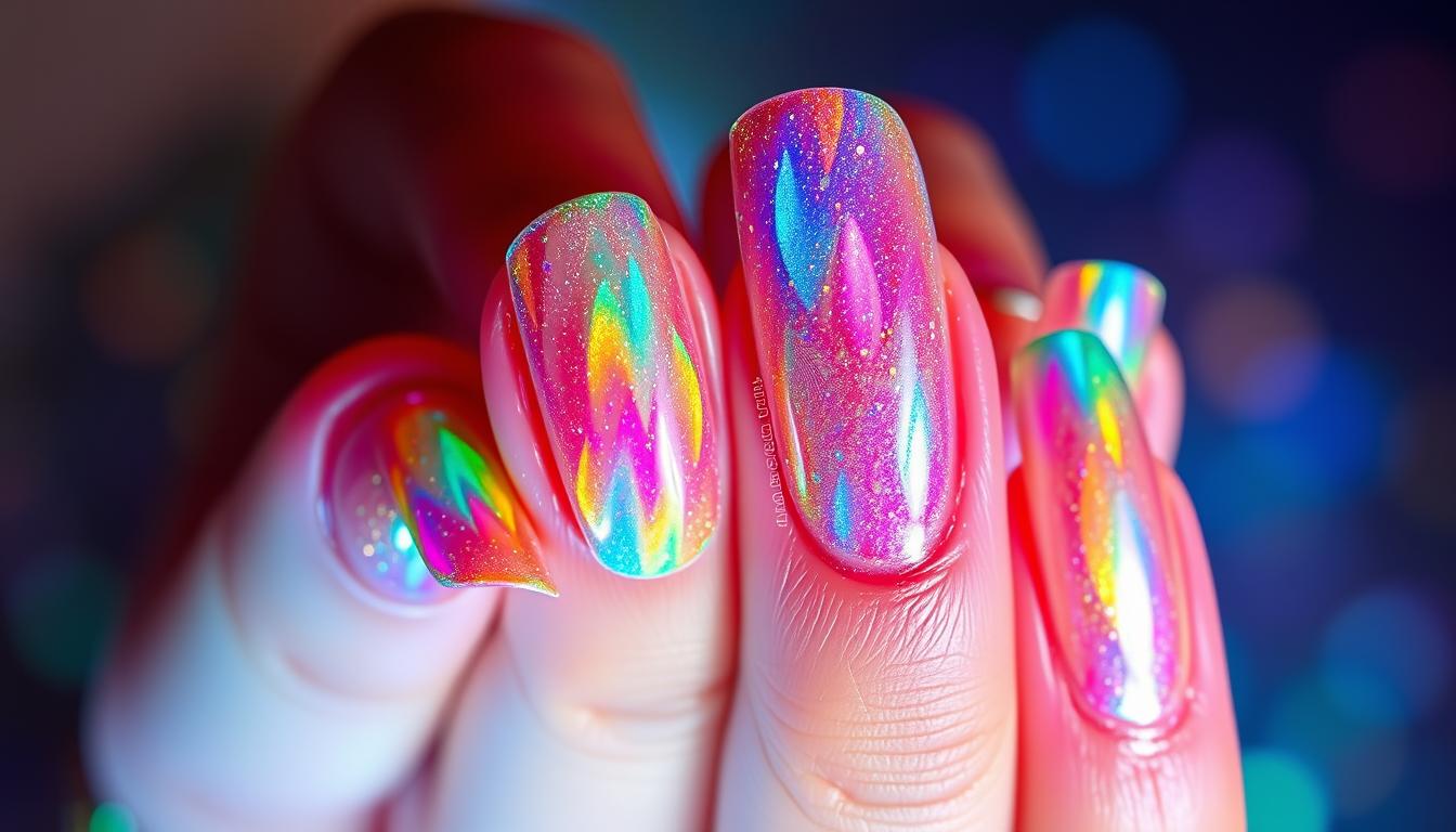 Rainbow Nails Trend