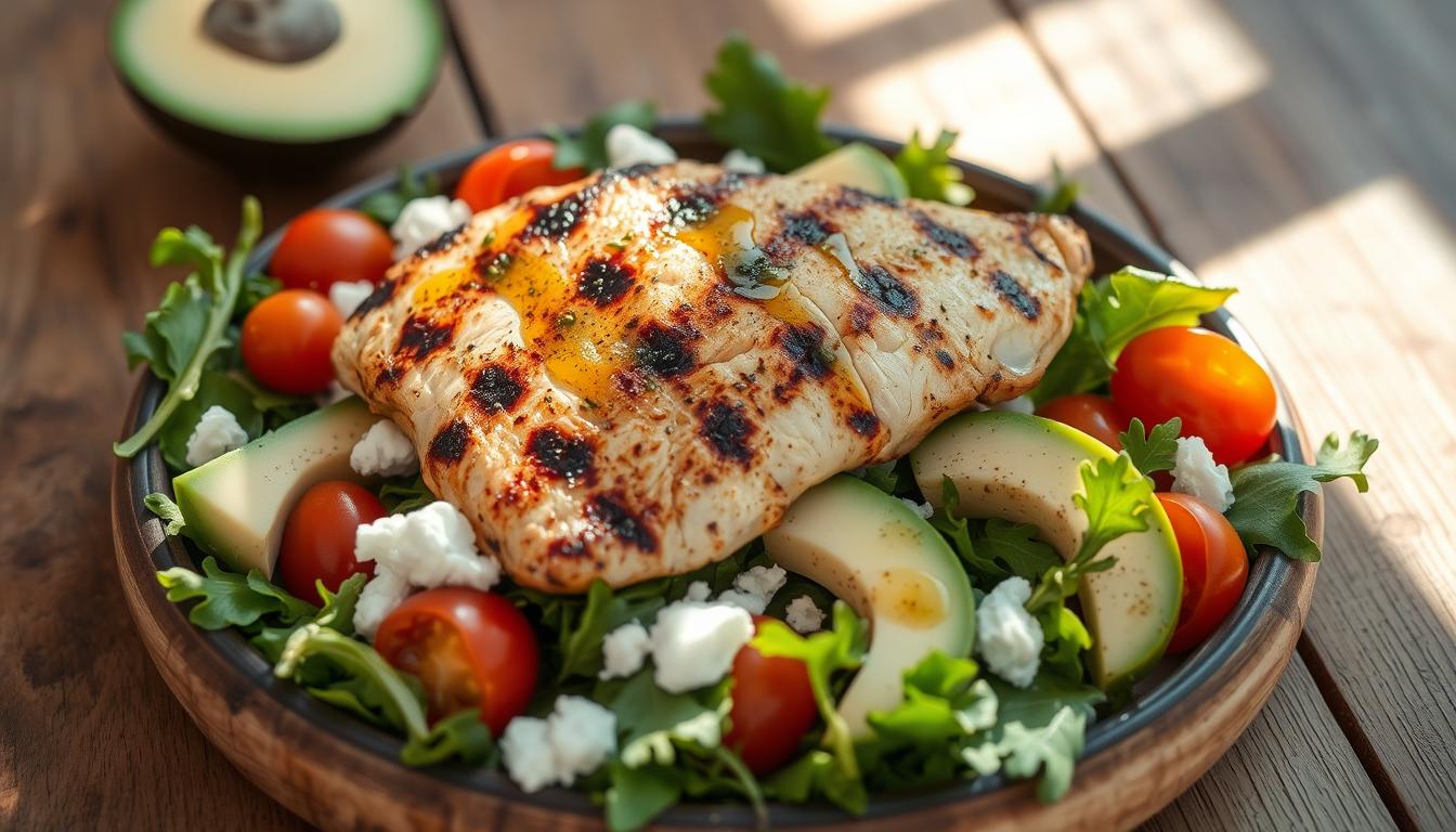 Grilled Chicken Salad with Avocado