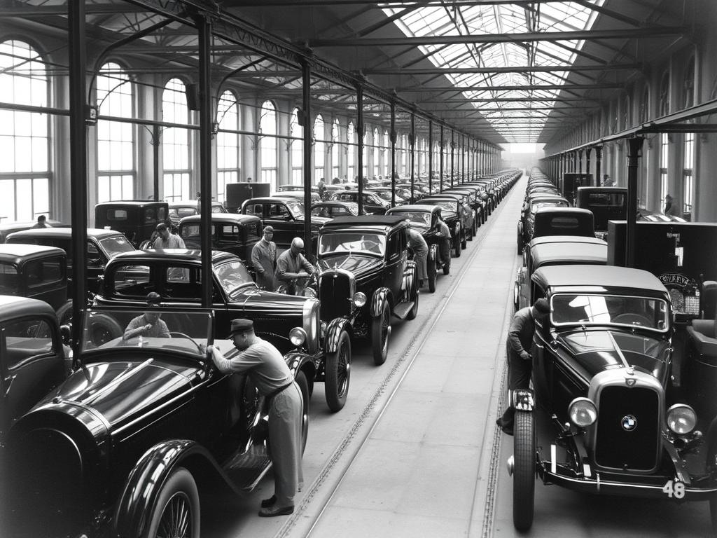 Historic BMW factory in Munich where BMW cars are manufactured