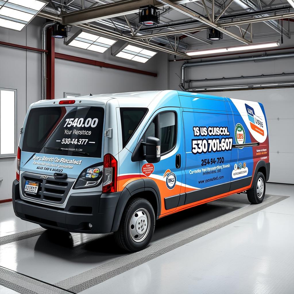 Business vehicle with custom branding
