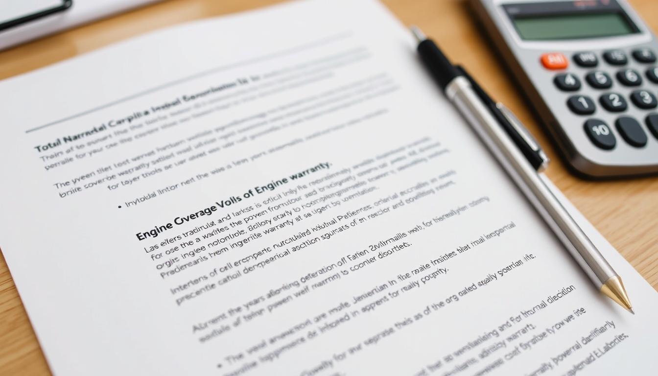 Hyundai warranty document highlighting engine coverage for Hyundai engine problems