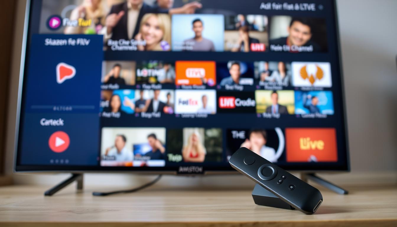 IPTV streaming on Amazon Firestick showing live channels and interface