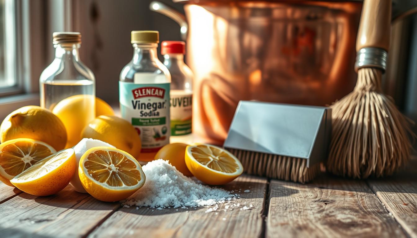 ingredientes naturais para limpeza de panelas