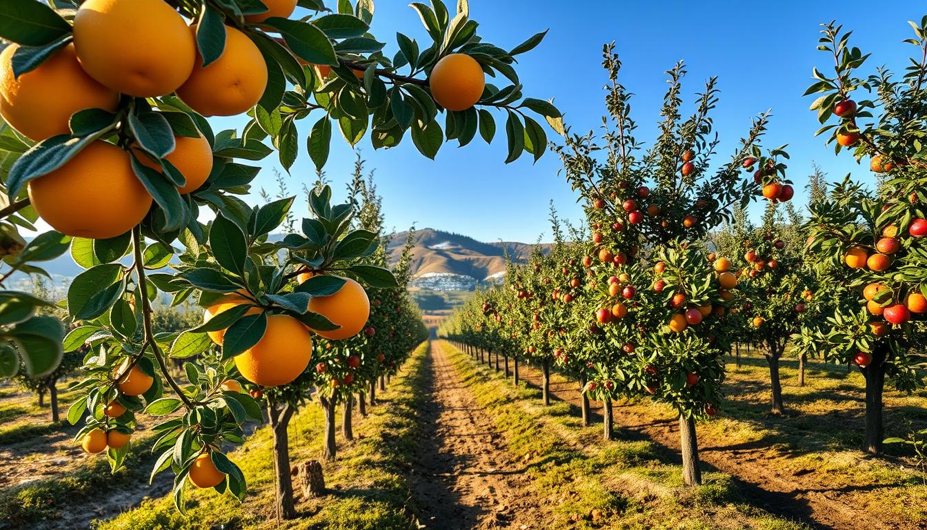 زراعة الفواكه في يناير