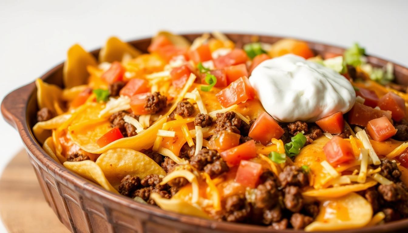 walking taco casserole