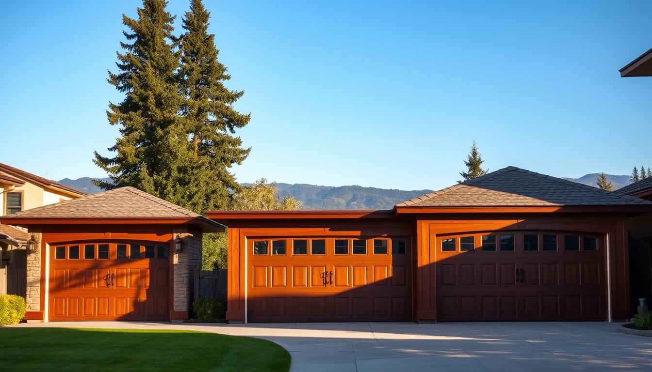 brown garage doors