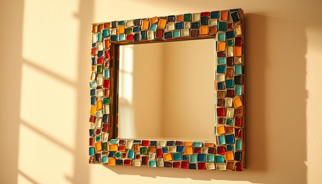 DIY Spiegelrahmen aus Mosaikfliesen