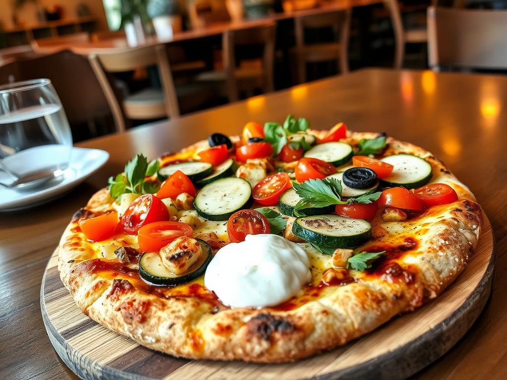 Veganer Flammkuchen im Türmchen Gießen