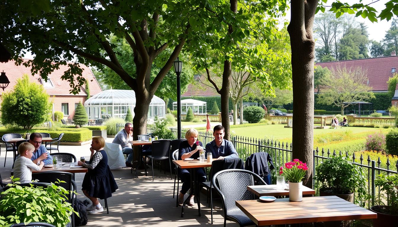 Café-Terrasse am Botanischen Garten in Gießen