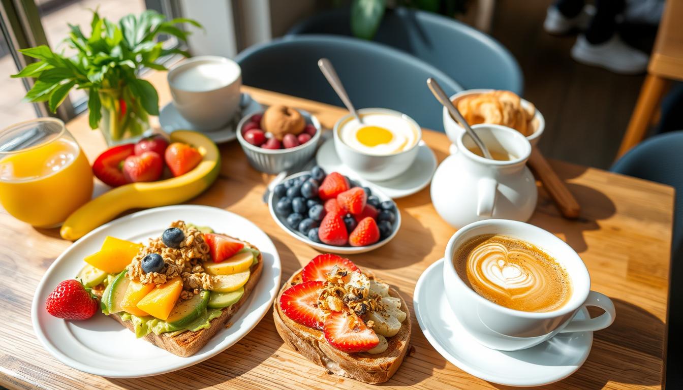 Veganes Frühstück mit Avocado-Toast und pflanzlichen Alternativen in Gießen