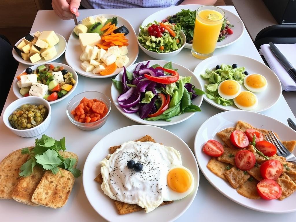 Vegetarische Frühstücksoptionen im News Café Gießen