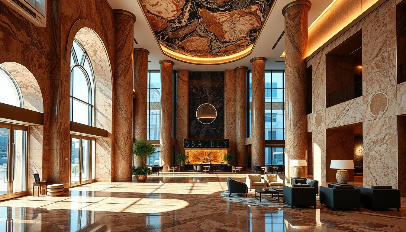 Onyx-Marmor im Hoteldesign