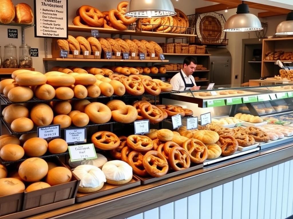 Frische Brötchen und Gebäck in der Bäckerei Schmidt in Gießen
