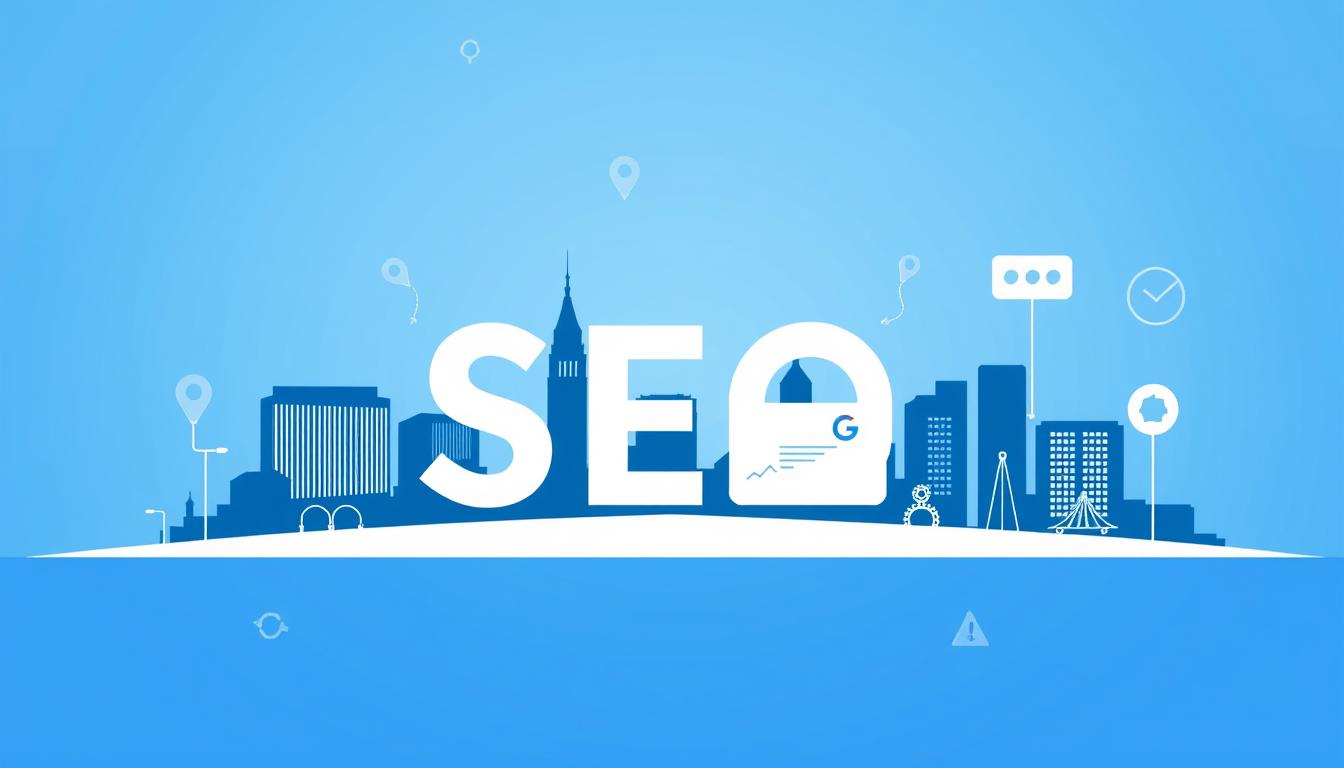 Grafika przedstawiająca SEO Warszawa - pozycjonowanie stron w wyszukiwarce Google