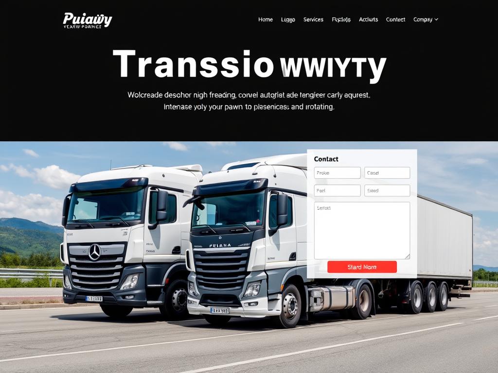 Strony internetowe www Puławy TWORZENIE STRON INTERNETOWYCH Strona internetowa dla firmy transportowej z Puław