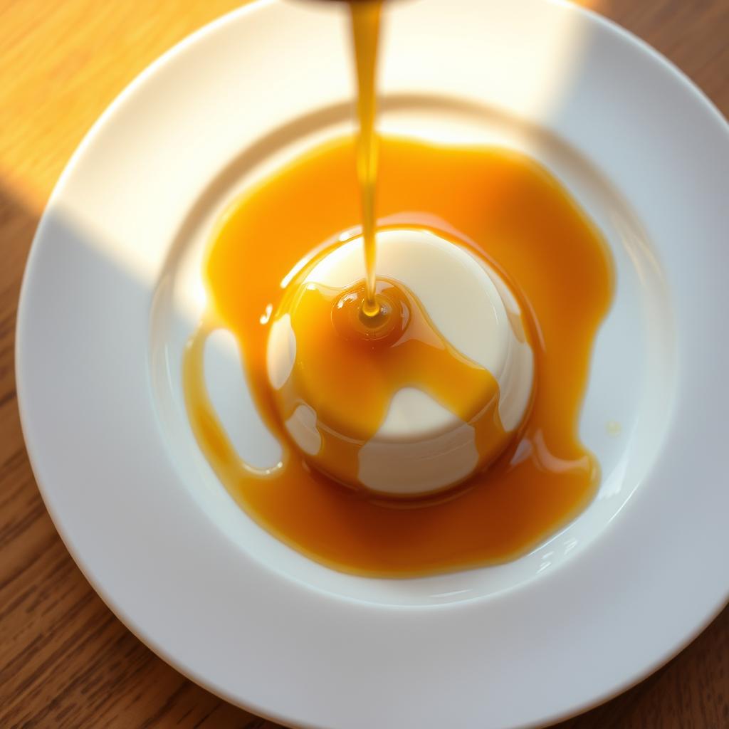 Caramel sauce for panna cotta