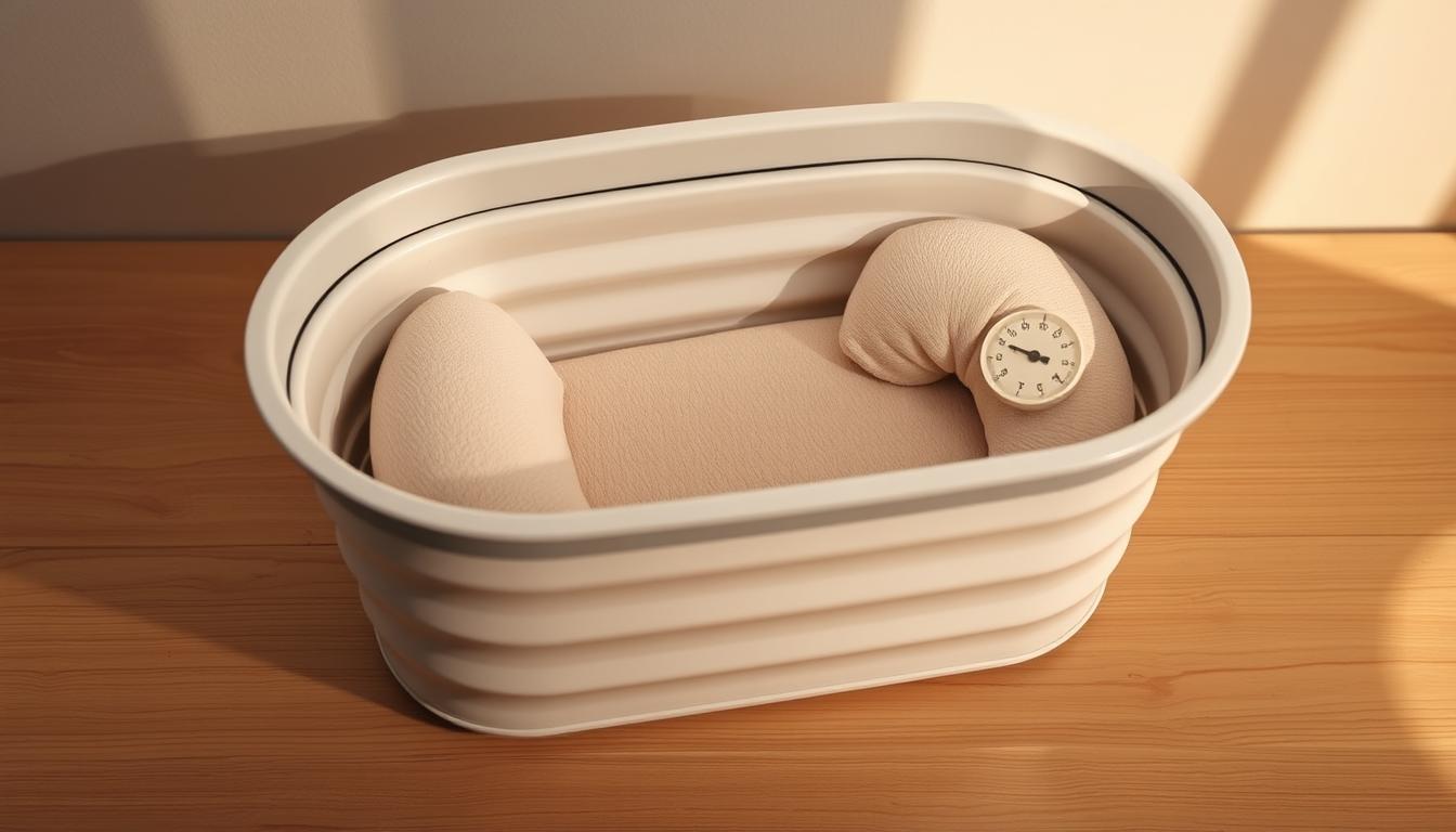 Collapsible Baby Bathtub,Baby Bath Tub with Soft Cushion & Thermometer,Baby Bath