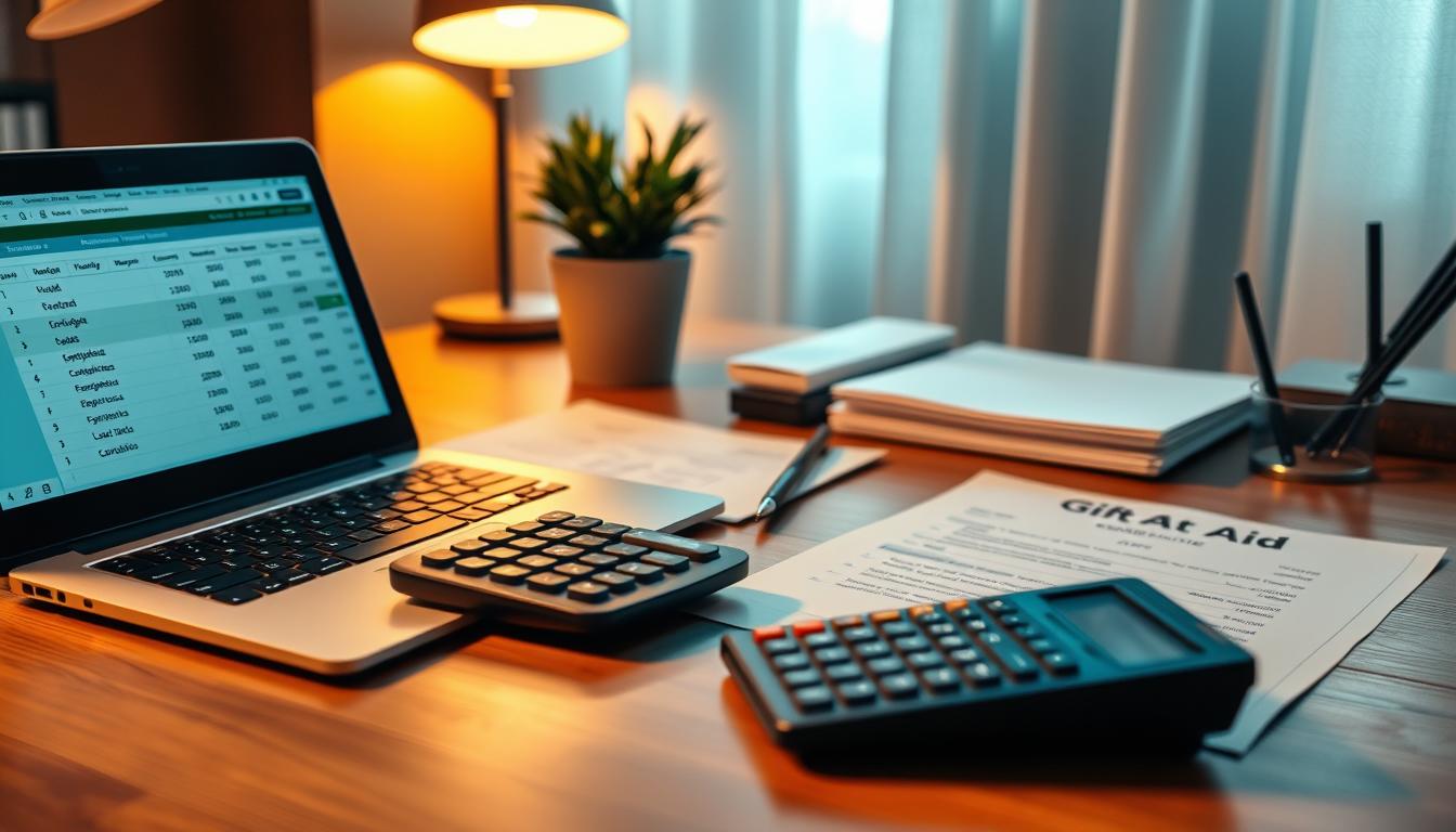 planejamento financeiro com Gift Aid