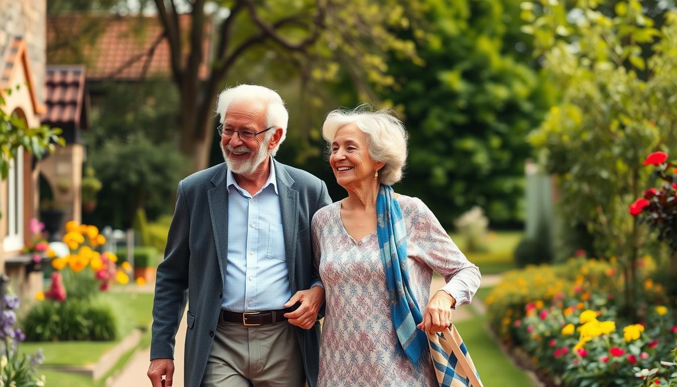 Casal de brasileiros aposentados aproveitando a vida na Inglaterra em 2025