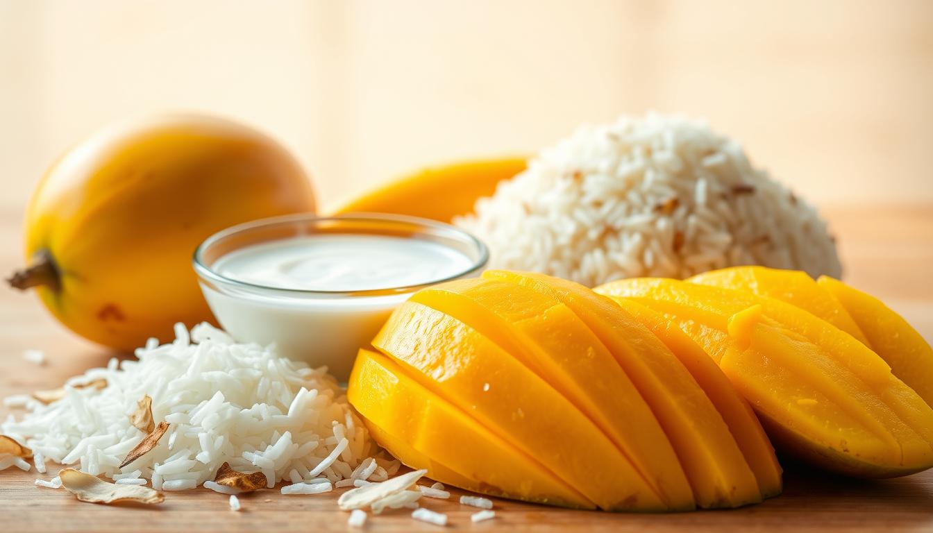 mango sticky rice tartlets ingredients