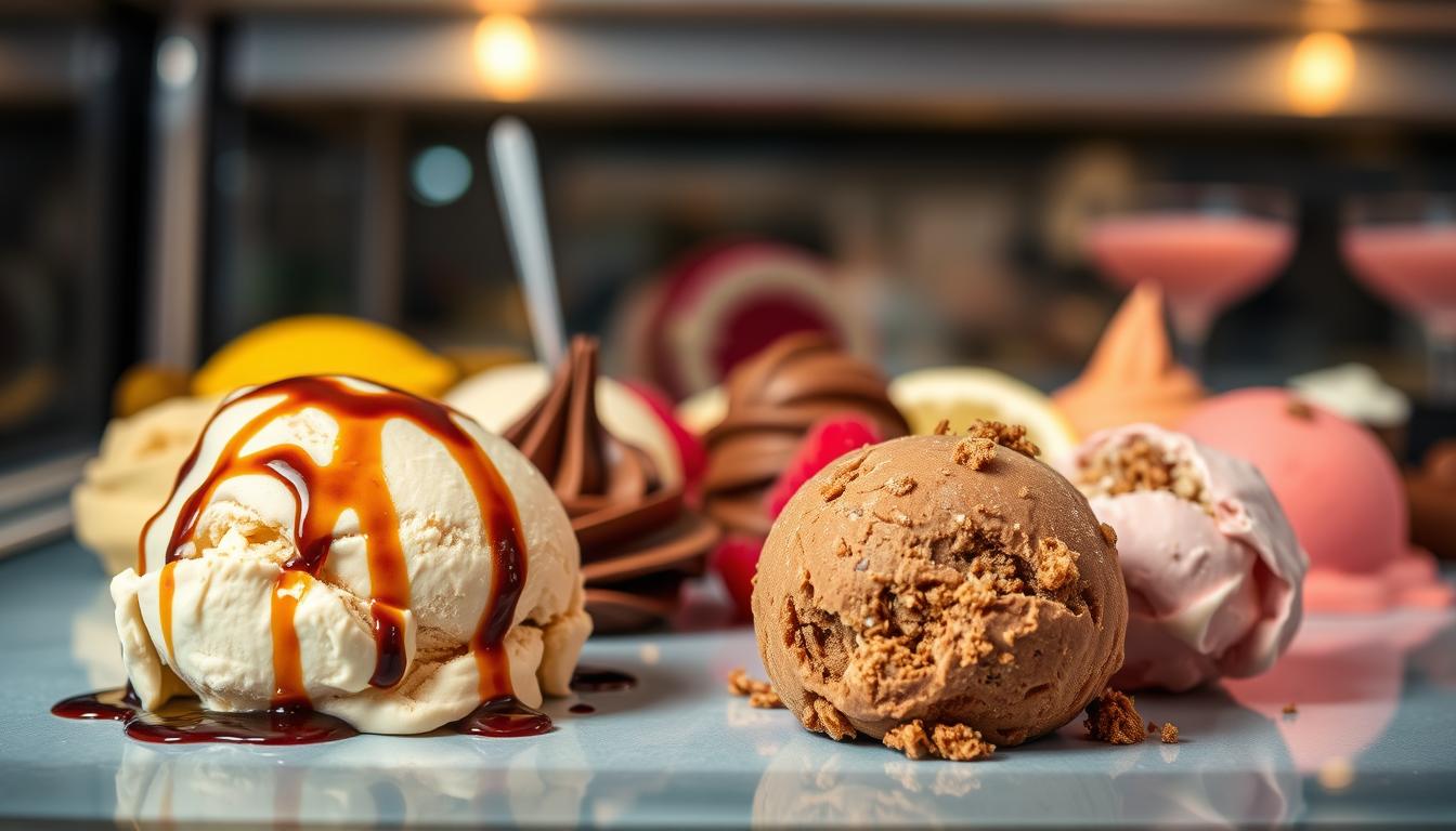 Balsamic Vinegar Ice Cream with Brown Sugar Twist