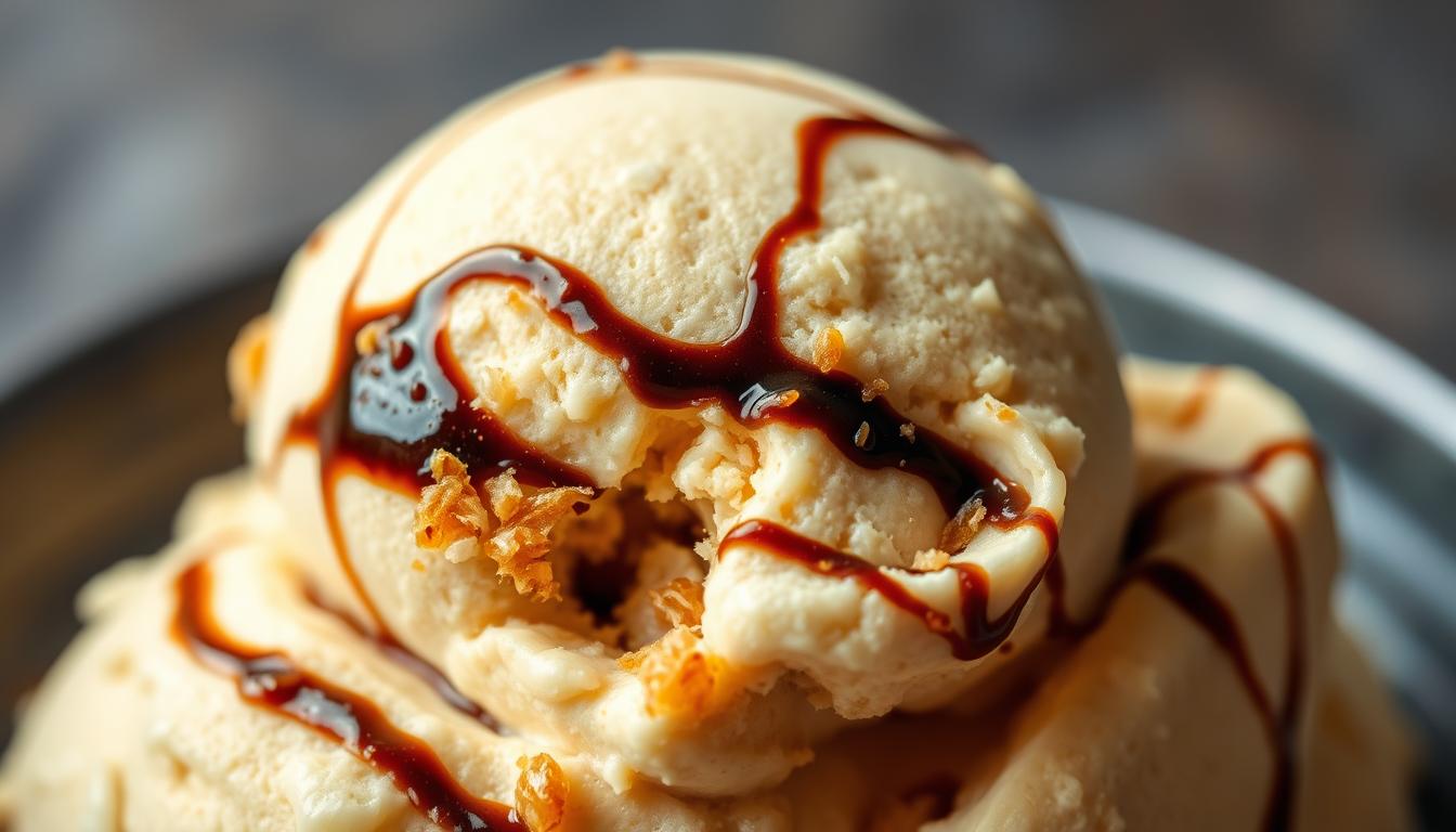 balsamic vinegar ice cream with brown sugar twist