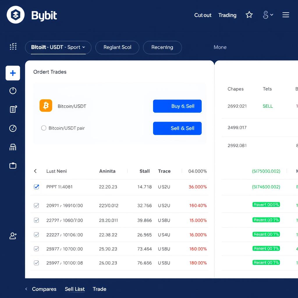 Bybit spot trading interface showing buy and sell options